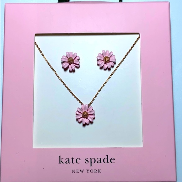 Kate Spade Into the Bloom Earring and Necklace set
